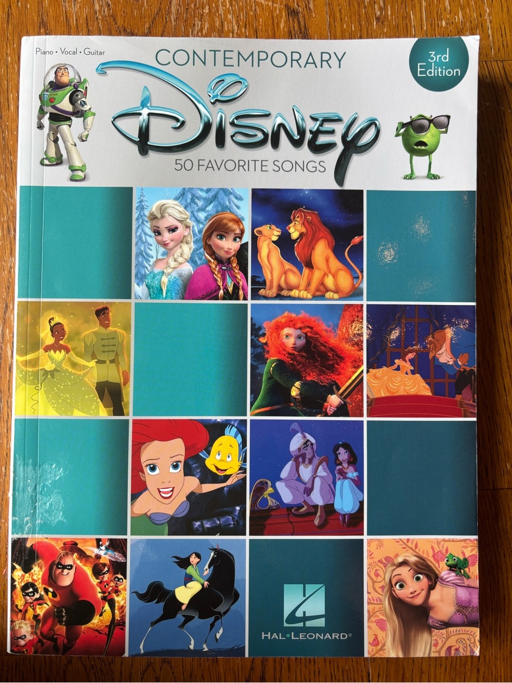 Disney Contemporary 50 Favorite Songs Sheet Music Songbook, Piano Vocal Guitar